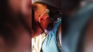 Sexy Nurse with Latex Gloves gives Blow Job to Patient no COVID-19