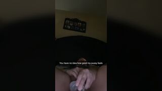 Snapchat Videos Pussy Rubbing to Roommates Fucking