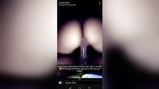 Snapchat Porn Bouncing on Big Black Cock