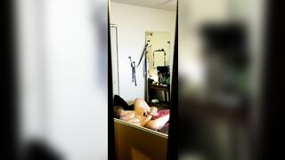 Caught Stepmom Fucking herself for Work during Coronavirus Quarantine