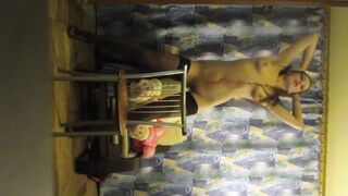 Amateur Girl Practicing for Strip Club