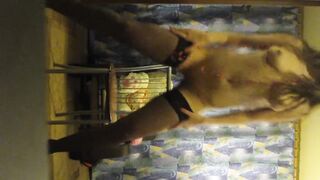 Amateur Girl Practicing for Strip Club