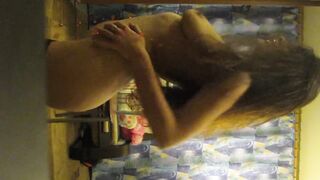 Amateur Girl Practicing for Strip Club