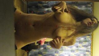 Amateur Girl Practicing for Strip Club