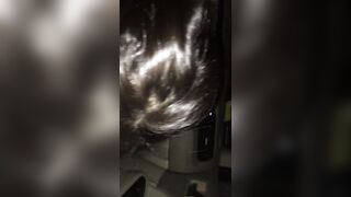 .AMAZING Car SLOPPY BJ on my Big DICK