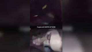 Snapchat Thot Serves Client in Car