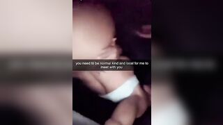 Snapchat Thot Serves Client in Car