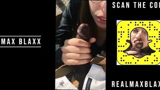 PAWG WITH GOREOUS EYES ALMOST GETS CAUGHT GIVING BJ IN MALL OF AMERICA PARKING LOT