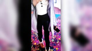 Tik Tok Flip the Switch Challenge CREAMPIE IN the Toilet Fuck DOGGY LEGGINS POV GONZO