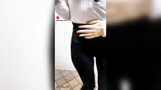 Tik Tok Flip the Switch Challenge CREAMPIE IN the Toilet Fuck DOGGY LEGGINS POV GONZO