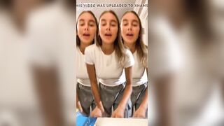 TikTok Hot Teen No Bra Braless Dancing Saggy Tits