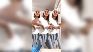 TikTok Hot Teen No Bra Braless Dancing Saggy Tits