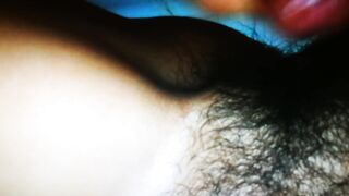 Cum Shot on Hairy Pussy