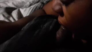Unexpected Cum while she Sucked my BBC