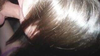 Sucking on my Cock with her Hands Tied behind her Back, Licks it like a Good Girl!