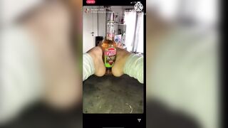 Mariefrenchfeetgirl Boomerang Instagram Footjob Water Bottle/glass Bottle (loop)