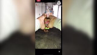 Mariefrenchfeetgirl Boomerang Instagram Footjob Water Bottle/glass Bottle (loop)