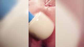 Horny BBW gf masturbates with her vibrator