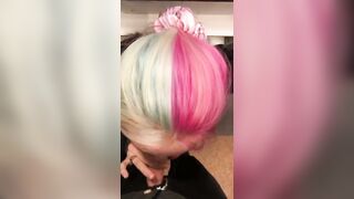 Teen Gets Cum Covered by Real Hotel Employee