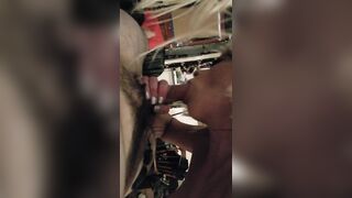 Hot Blonde Escort Sucks Thick Cock after Massage BBBJ CIM