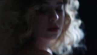 secret place in a big hotel is occupied by little curvy hair blondie girl with nice tits