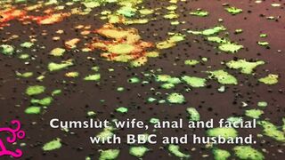 Cumslut Wife, Facial and Anal with BBC and Husband on couch.-TEASER