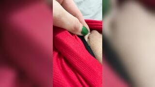 Stroking my Sweaty Pussy after Gym Workout