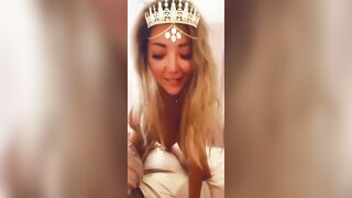 LEAKED ON SNAPCHAT THIN BLONDE GIRL SUCKING AND RIDING DICK