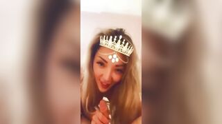 LEAKED ON SNAPCHAT THIN BLONDE GIRL SUCKING AND RIDING DICK