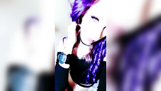 SEXIEST BLUE EYED ALT GIRL SUCKS AND PLAYS