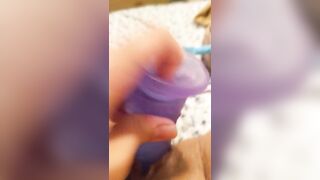Close-up POV Dildo Fuck: Loud and Messy