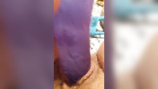 Close-up POV Dildo Fuck: Loud and Messy