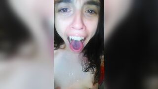 An Onlyfans Fan Requested Wet Sloppy Spitty Spit Saliva Play Pink Mouth Pics so I also made a Video