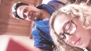 Tiny Nerd with Glasses Fucked by Stepdad - SNAPCHAT FUCK