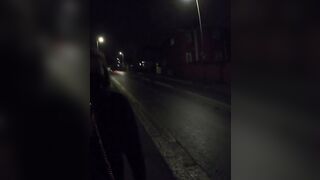 Collared Submissive Walking in Streets