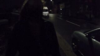 Collared Submissive Walking in Streets