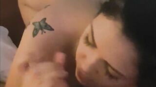 Passionately Sucking his Cock