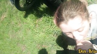 Spring Blowjob from Insatiable Favorite Schoolgirl Face Flooded with Warm Tasty Sperm