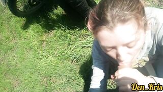 Spring Blowjob from Insatiable Favorite Schoolgirl Face Flooded with Warm Tasty Sperm