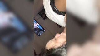 Sucking my sisters husband dick whileshe’s at work he loves my blow job BBC