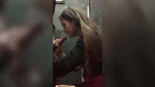 Kate Met on ​Z​oneFu​​ck​​ C​om​ Give Public Toilet Blowjob