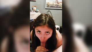 She gives me a Blowjob before Work