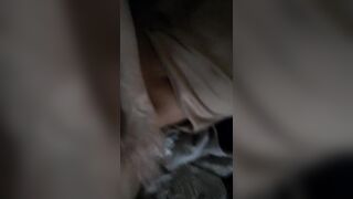 Cumming all over little Baebug after she Desperately Cums on his Huge Cock