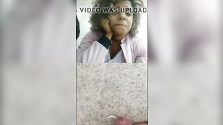 My Instagram friend watches me cum