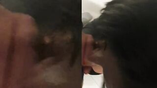 Perfect Cum Shot in the Mouth Step Sister Swallow ALL Sperm, none Drop Out! Sound and Enjoy Blowjob