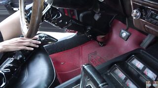 No Panties Pedal Pumping a Chevy Camaro SS 350