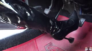 No Panties Pedal Pumping a Chevy Camaro SS 350