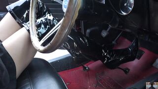 No Panties Pedal Pumping a Chevy Camaro SS 350