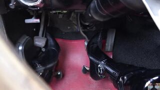 No Panties Pedal Pumping a Chevy Camaro SS 350