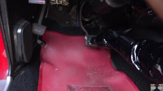 No Panties Pedal Pumping a Chevy Camaro SS 350